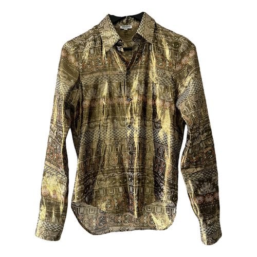 Pre-owned Kenzo Blouse In Gold