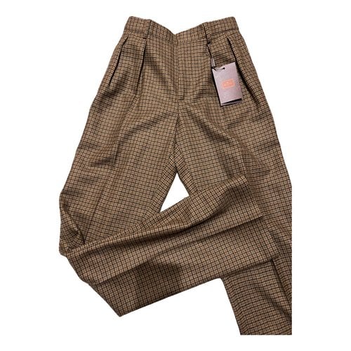Pre-owned Etro Wool Trousers In Multicolour