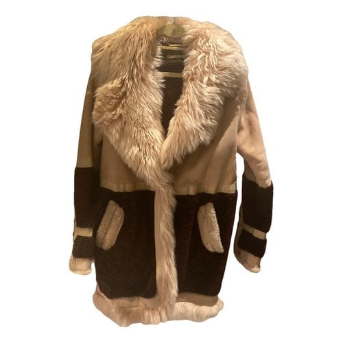 Pre-owned Roberto Cavalli Shearling Coat In Other