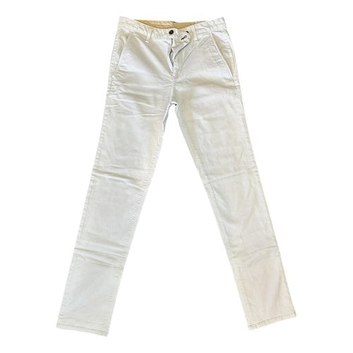 Pre-owned Rag & Bone Trousers In White