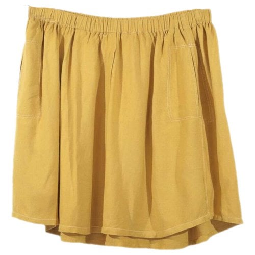 Pre-owned Isabel Marant Mini Skirt In Yellow