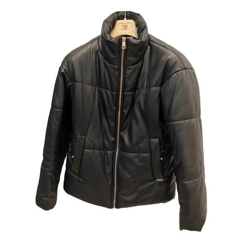 Pre-owned Liujo Leather Biker Jacket In Black