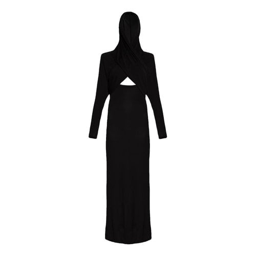 Pre-owned Saint Laurent Maxi Dress In Black