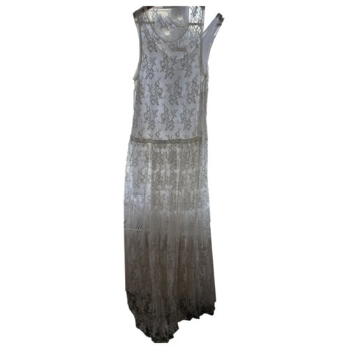 Pre-owned Chloé Lace Maxi Dress In White