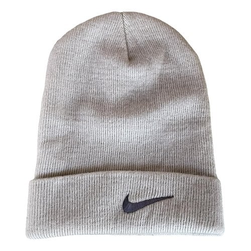 Pre-owned Nike Wool Cap In Grey