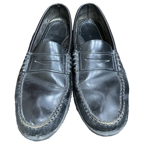 Pre-owned Sebago Patent Leather Flats In Black