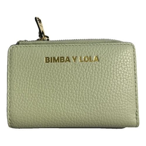 Pre-owned Bimba Y Lola Leather Wallet In Green