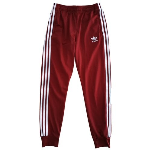 Pre-owned Adidas Originals Trousers In Burgundy