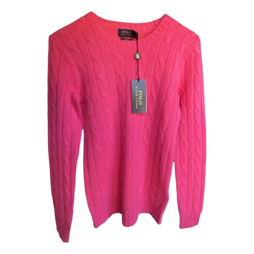 Pre-owned Polo Ralph Lauren Cashmere Top In Pink