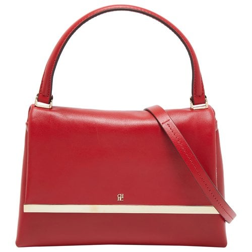 Pre-owned Carolina Herrera Leather Bag In Red