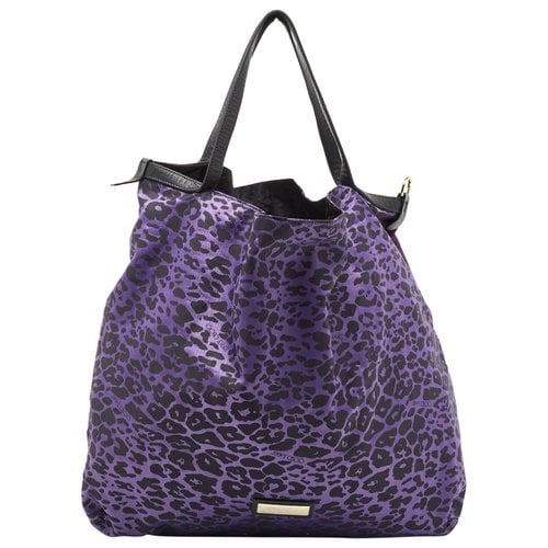 Pre-owned Jimmy Choo Leather Tote In Purple