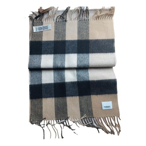 Pre-owned Burberry Cashmere Scarf In Other