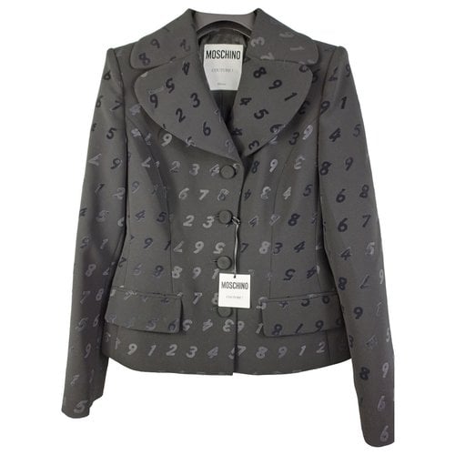 Pre-owned Moschino Blazer In Black