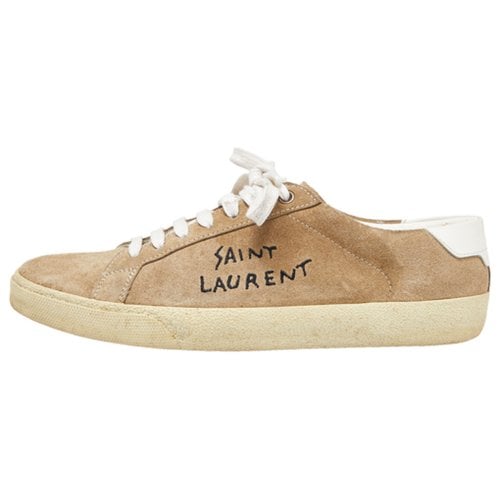 Pre-owned Saint Laurent Trainers In Brown