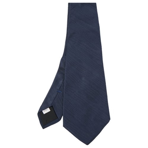 Pre-owned Valentino Garavani Silk Tie In Navy