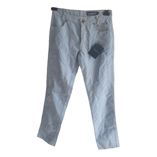 Pre-owned Jeckerson Straight Pants In Multicolour