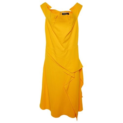 Pre-owned Roland Mouret Dress In Yellow
