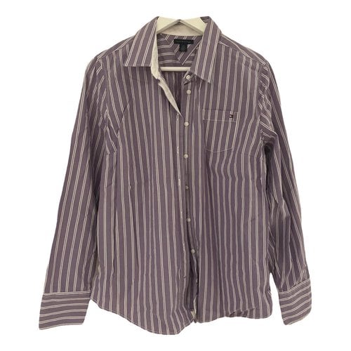 Pre-owned Tommy Hilfiger Shirt In Purple