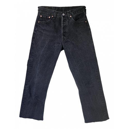 Pre-owned Levi's 501 Straight Jeans In Anthracite