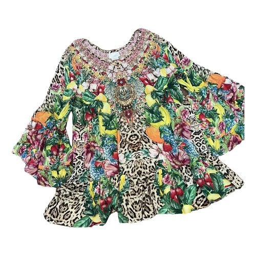Pre-owned Camilla Silk Mini Dress In Multicolour