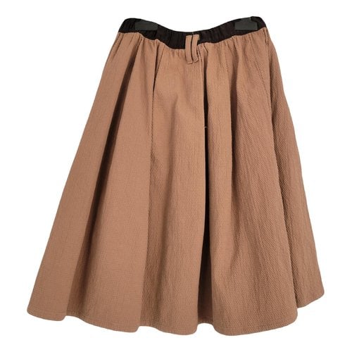 Pre-owned Liviana Conti Mini Skirt In Brown