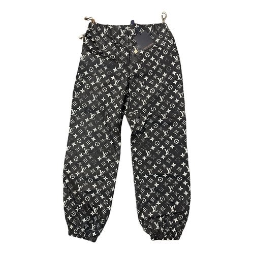 Pre-owned Louis Vuitton Straight Pants In Black
