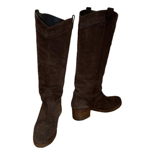 Pre-owned Baltarini Riding Boots In Brown