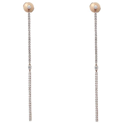 Pre-owned Messika Pink Gold Earrings