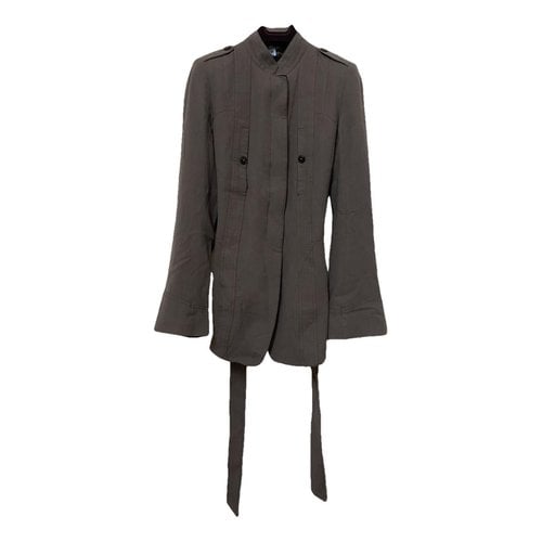 Pre-owned Ann Demeulemeester Wool Jacket In Anthracite