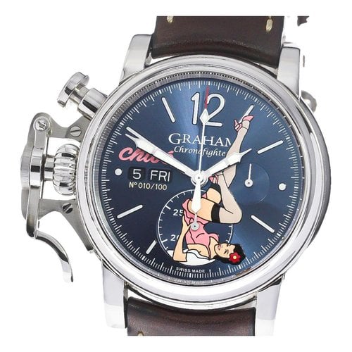 Pre-owned Graham Watch In Navy