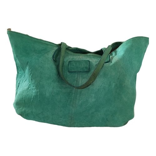 Pre-owned P.a.r.o.s.h Leather Tote In Green