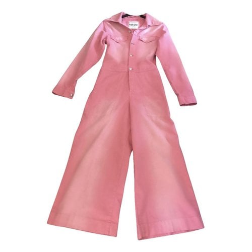 Pre-owned Kenzo Jumpsuit In Pink