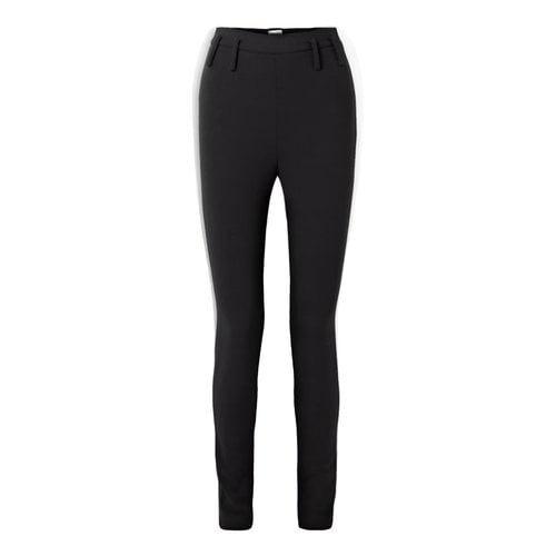 Pre-owned Magda Butrym Wool Trousers In Black