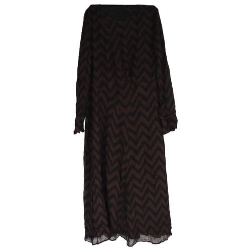 Pre-owned Luisa Cerano Mid-length Dress In Brown
