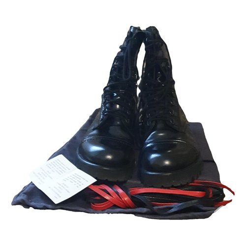 Pre-owned Christian Pellizzari Leather Boots In Black