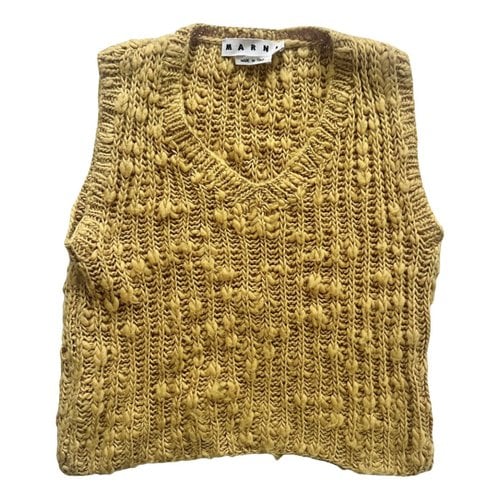Pre-owned Marni Wool Vest In Yellow