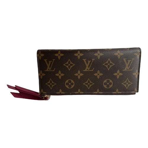 Pre-owned Louis Vuitton Adèle Leather Purse In Brown