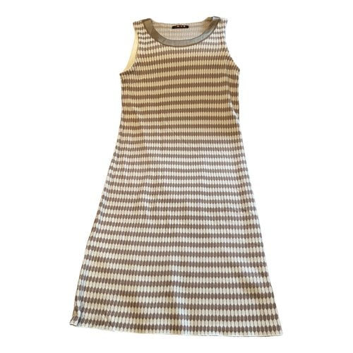 Pre-owned Rodier Mid-length Dress In Beige