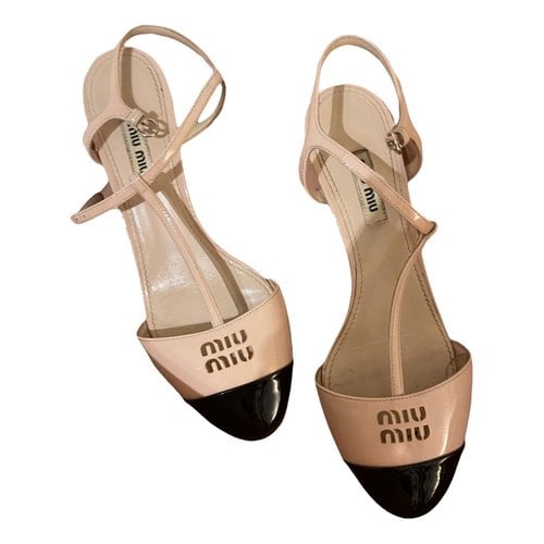 Pre-owned Miu Miu Patent Leather Heels In Other