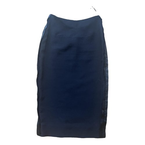 Pre-owned Victoria Beckham Wool Mid-length Skirt In Black