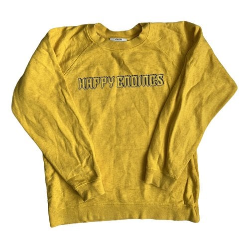 Pre-owned Ganni Jumper In Yellow