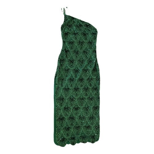 Pre-owned De La Vali Mid-length Dress In Green