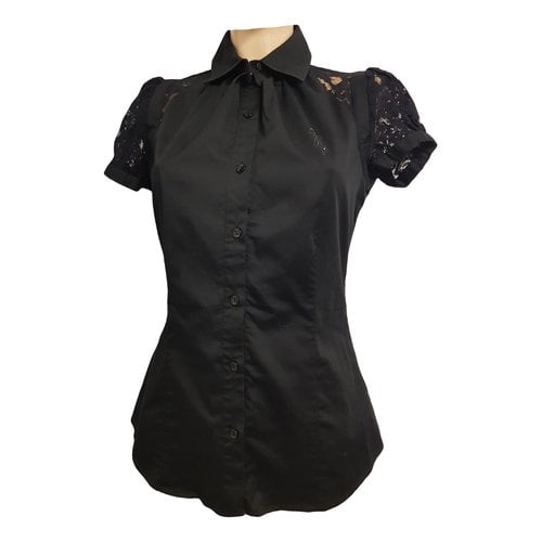 Pre-owned Guess Blouse In Black