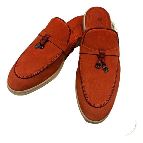 Pre-owned Loro Piana Flats In Red