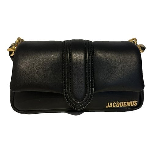 Pre-owned Jacquemus Leather Crossbody Bag In Black
