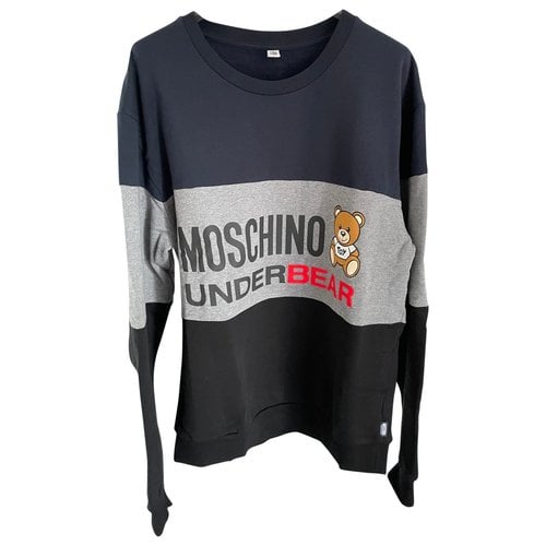 Pre-owned Moschino Pull In Grey
