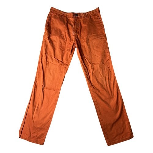 Pre-owned Lacoste Trousers In Orange