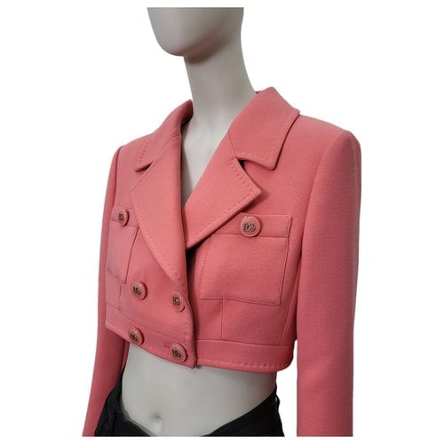 Pre-owned Dolce & Gabbana Wool Blazer In Pink