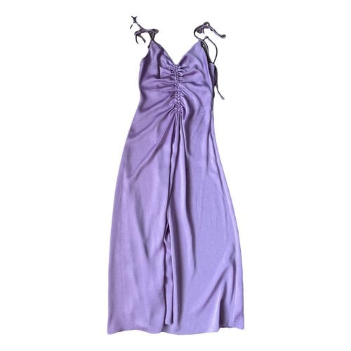 Pre-owned Sandro Mid-length Dress In Purple
