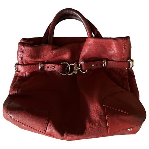 Pre-owned Sonia Rykiel Martha Leather Handbag In Red